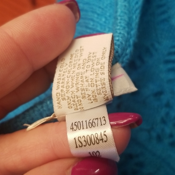 Chico's womens blue sweater - Picture 6 of 6